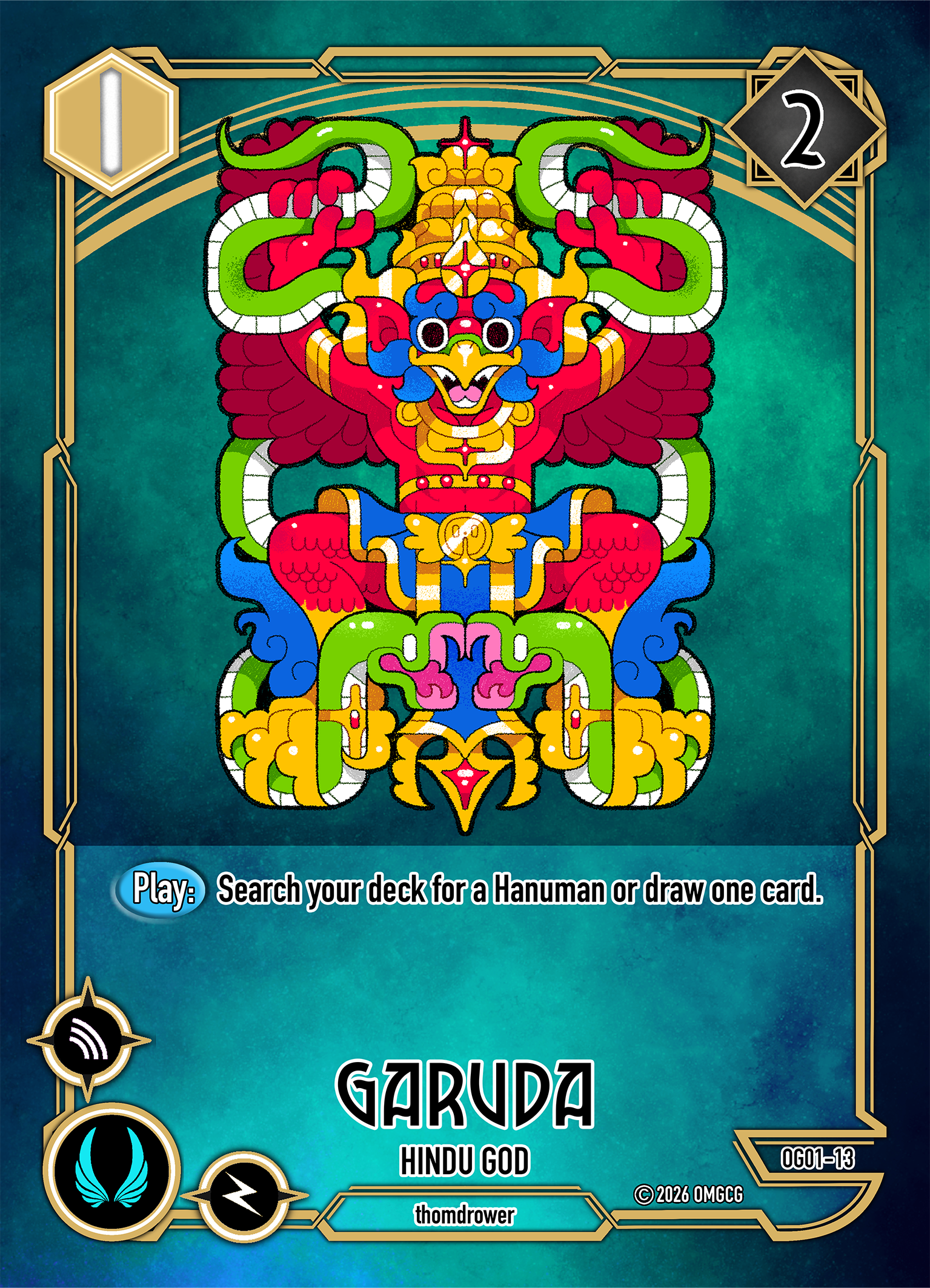 Garuda, Hindu God, Level 1