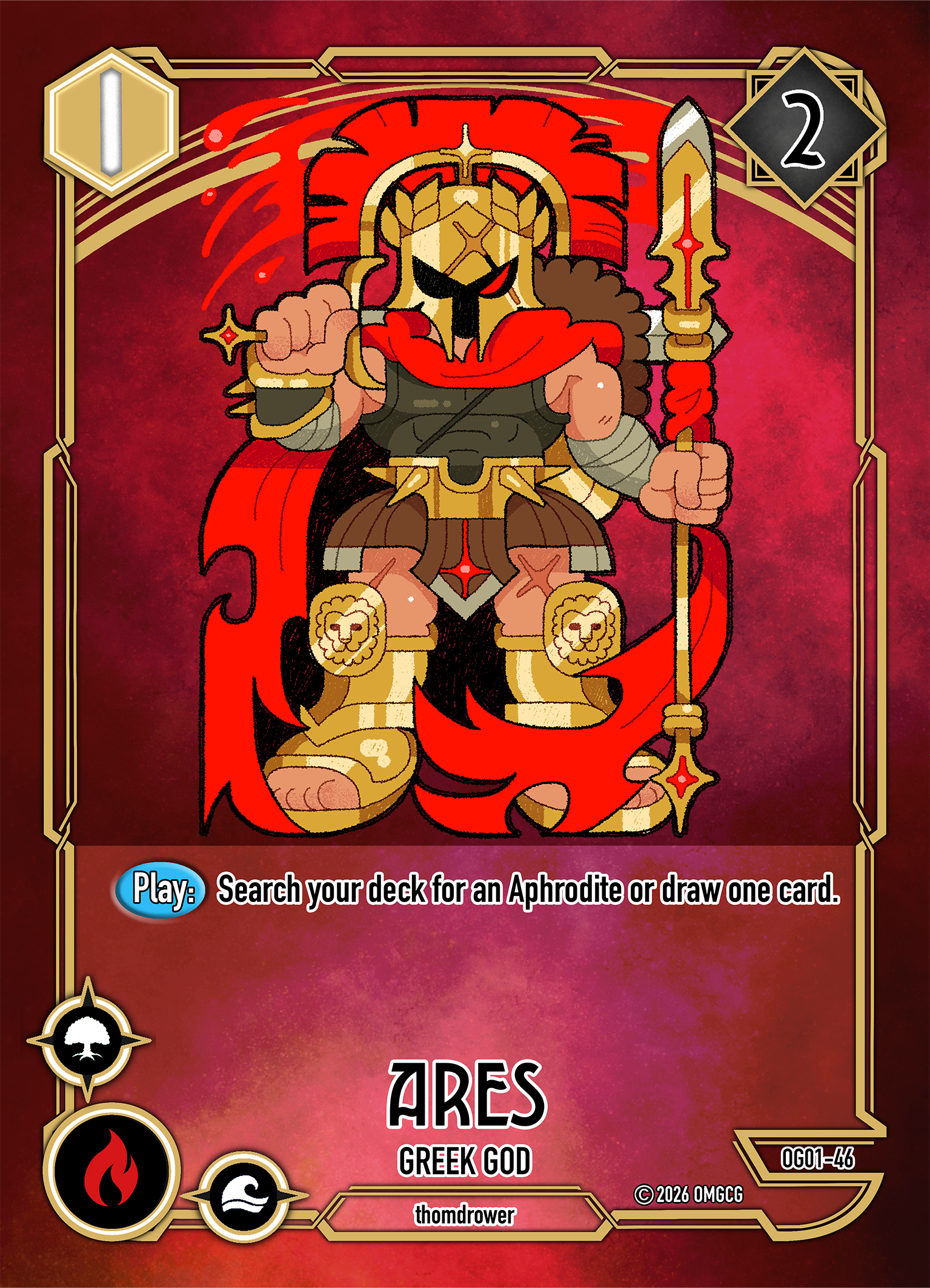 Ares, Greek God, Level 1