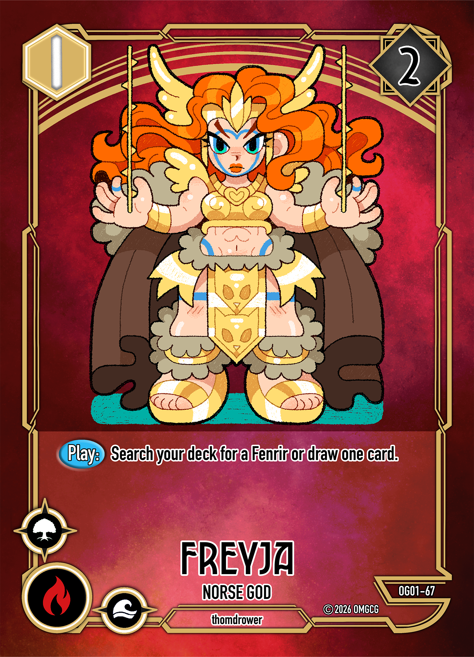 Freyja, Norse God, Level 1